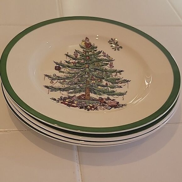 Vintage Spode 7.75" salad/bread/dessert plates set of 4 - Picture 4 of 5